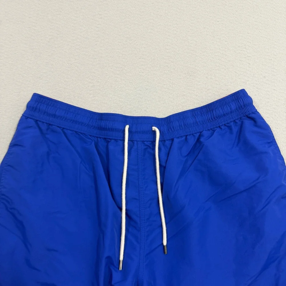 Polo Ralph Lauren Swim Shorts Mens XXL Blue Traveler Trunk Embroidered Pony Draw